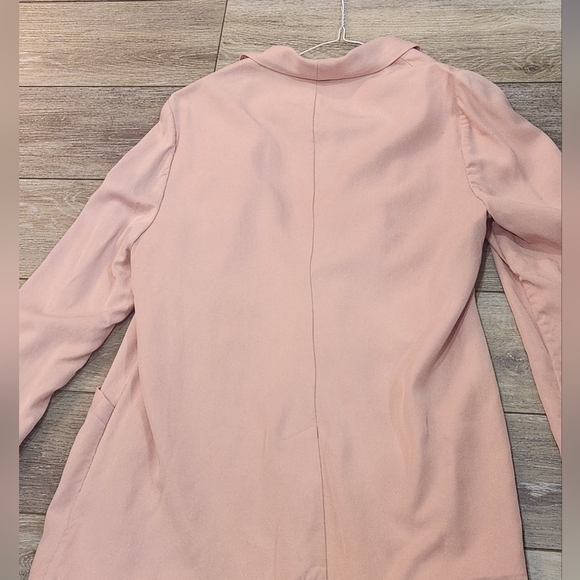 Chico's light pink blazer with collar size 8-10 - Picture 4 of 5